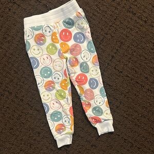 Little Sleepies Colorful Smiley Face Joggers